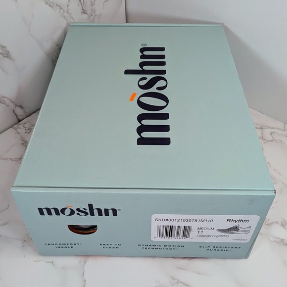 moshn Rhythm Orthotic Walking Athletic Shoe Lavender Fog Size 11 NEW IN BOX $170 - Picture 13 of 14